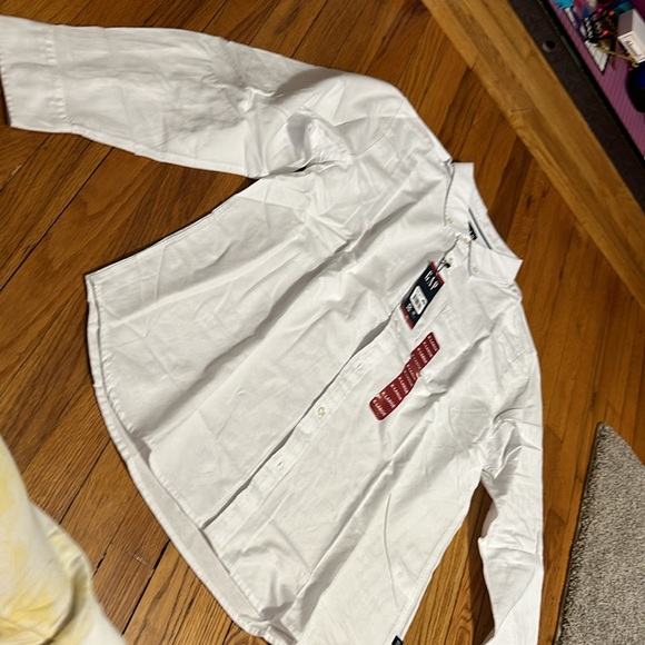 Mens GAP white long sleeve button up shirt XL NWT! - Picture 8 of 13
